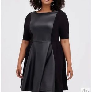 Torrid Pleather Dress NWT